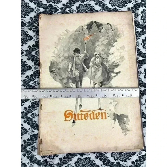 Antique Sweden Artbook 1912 Anders Rare Art Reprint 16"x 11" - Picture 8 of 13